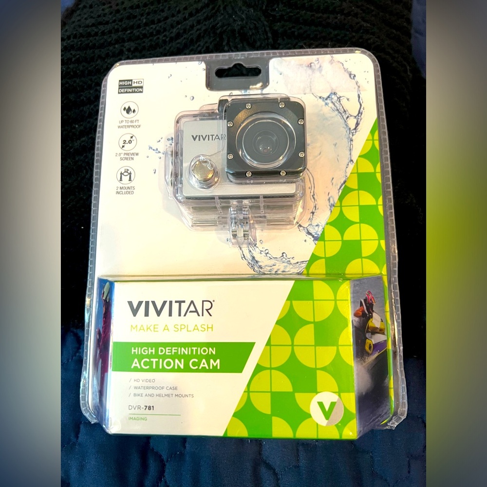 Brand New! Vivitar DVR 781 high definition Action Cam Factory sealed